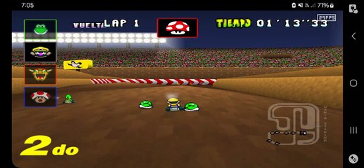 (MARIO KART 64) EN ESPAÑOL. RETEXTURÍZADO. (SNES) COPA 100CC ESTRELLA.