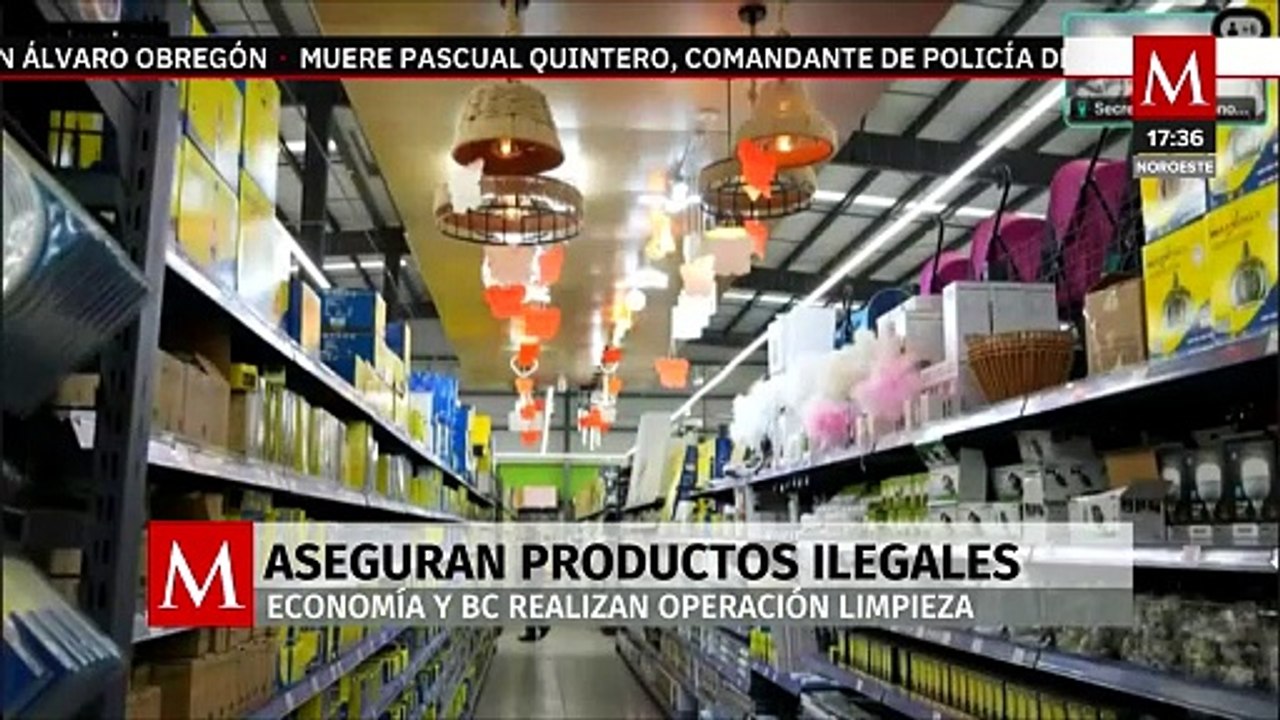 Realizan 'Operación Limpieza' en Baja California; decomisan más de 3 millones de piezas piratas