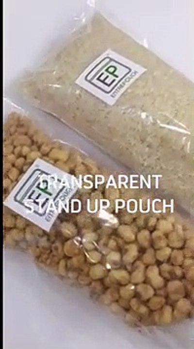 High-Quality Transparent Stand Up Pouches for Packaging and Display