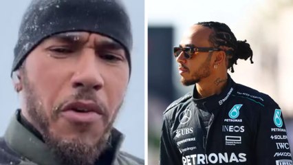 Lewis Hamilton disfruta de sus vacaciones ejercitándose en la Antártida previo a su debut con Ferrari