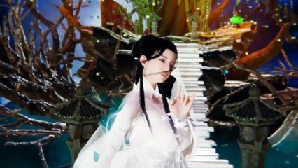 The Return of the Condor Heroes Little Dragon Maiden touched by Zhen Zhibing while incapacipated by Ouyang Feng.