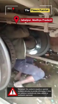 A strange incident in Jabalpur, MP: A man was found hanging under the Danapur Express after traveling 290 km from Itarsi! Discovered during an S4 coach inspection, he appeared intoxicated and claimed he boarded at Itarsi. RPF detained him; investigation