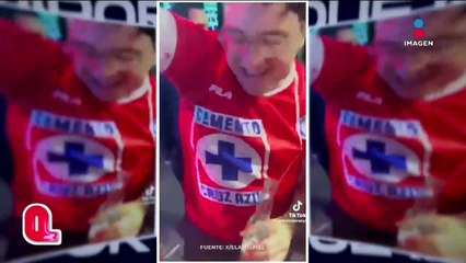 Una boda con temática del Cruz Azul