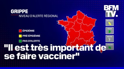 L'épidémie de grippe en forte augmentation sur l'ensemble de la France