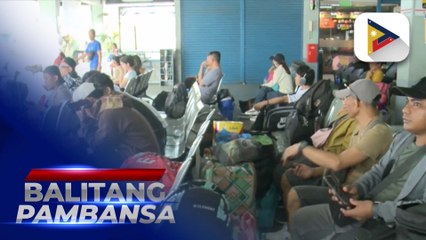 Mga biyaherong uuwi sa kanilang mga probinsya, nagsimula nang dumagsa sa mga pantalan