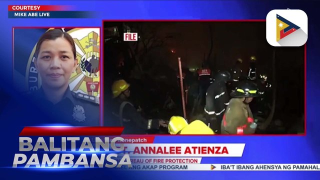 BFP: Naitalang insidente ng sunog na may kinalaman sa paputok ngayong 2024, mas mababa kumpara noong 2023