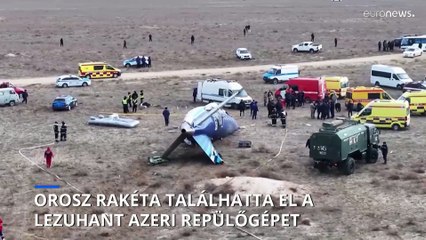Egy orosz rakéta találhatta el a lezuhant azeri repülőgépet