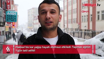 Kentte kar esareti! Taşımalı eğitim 1 gün tatil edildi