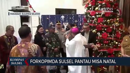 Forkopimda Sulsel Pantau Misa Natal