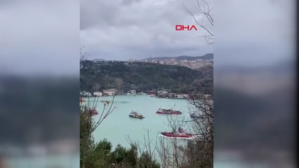 Beykoz'da balıkçı tekneleri sürüklendi