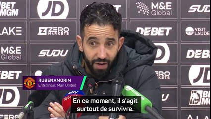 Amorim : "En ce moment, il s'agit surtout de survivre"