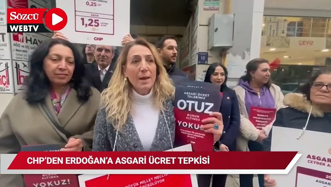 CHP’den Erdoğan’a ‘asgari ücret’ tepkisi
