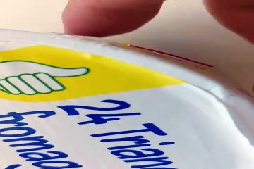 AUCHAN Petits triangles de fromage fondu 24 portions 400g