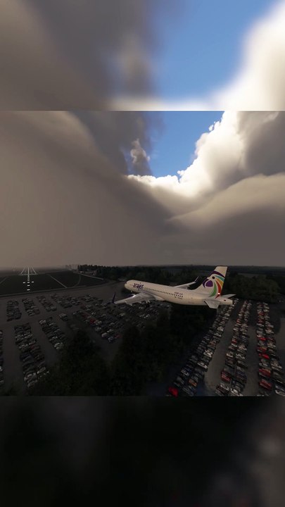 Graceful Landing in Heavy Rain Arajet A320 at Heathrow Airport (LHR), London, United Kingdom #fly #flights #fly #flightlovers #Canada #USA #Japan  #aviation #flying #FlyingLovers #aviationlovers