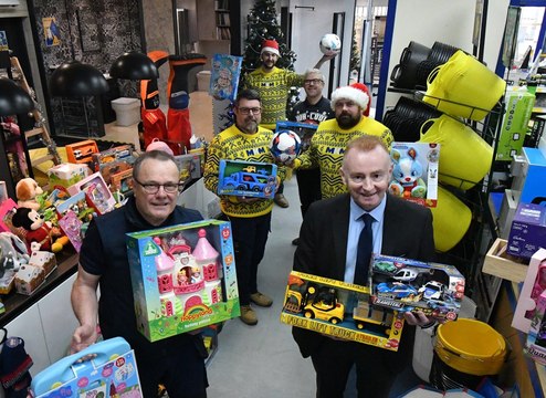 Hundreds of presents are donated to the MKM-Hartlepool Mail Christmas gift appeal