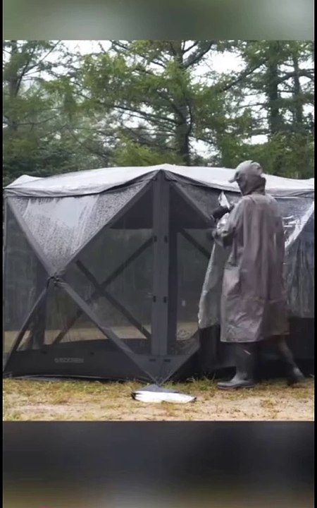 Amazing camping in Rain ☔