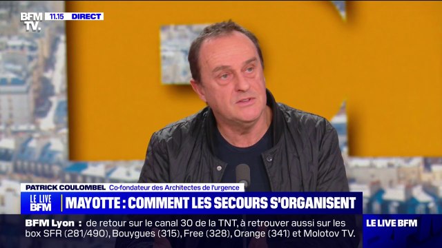 Mayotte: Tant qu'on ne sait pas combien de gens on a à reloger, comment on fait? , se demande Patrick Coulombel (co-fondateur des Architectes de l'urgence)