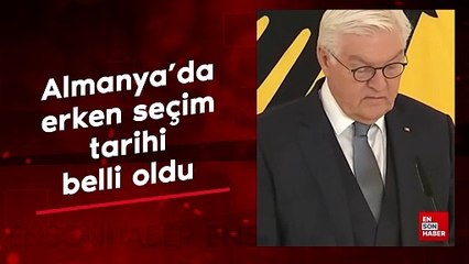 Almanya'da erken seçim tarihi belli oldu
