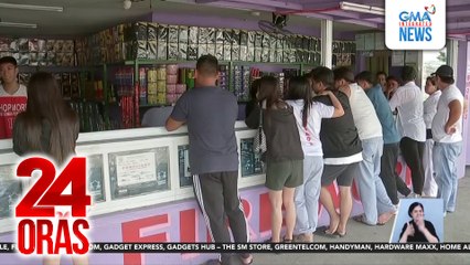 Tindahan ng mga paputok at pailaw sa Bocaue, 24 oras nang bukas | 24 Oras