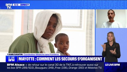 "Pour l'instant, ce que l'on voit dans les bidonvilles, ce sont des gens qui ont faim et qui n'ont pas accès à l'eau": Yann Santin, coordinateur de Médecins sans Frontières, décrit les conditions de vie des Mahorais, après le passage du cyclone