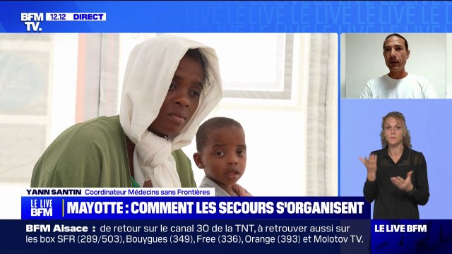Pour l'instant, ce que l'on voit dans les bidonvilles, ce sont des gens qui ont faim et qui n'ont pas accès à l'eau : Yann Santin, coordinateur de Médecins sans Frontières, décrit les conditions de vie des Mahorais, après le passage du cyclone