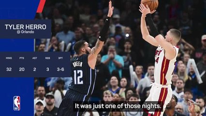 Herro’s clutch shots led Heat to gritty win - Spoelstra