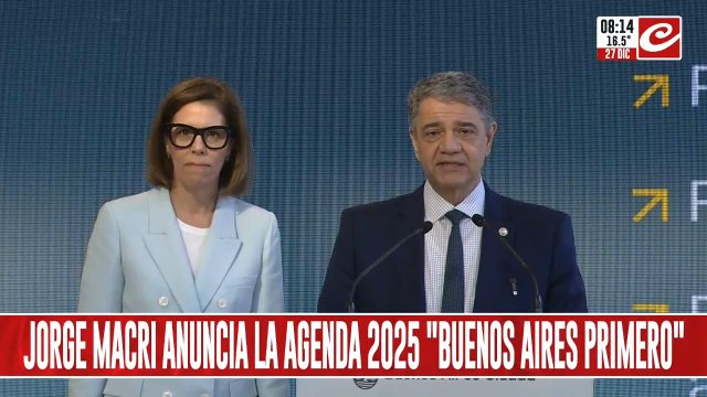 Buenos Aires primero : Jorge Macri anunció la agenda 2025 para la ciudad