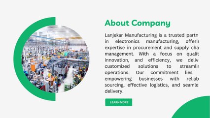Best Electronics Procurement & Supply Chain Services in India | Lanjekar Mfg