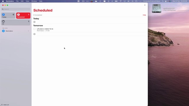 How to SCHEDULE a Reminder On the Reminders Application Using a Mac - Basic Tutorial | New