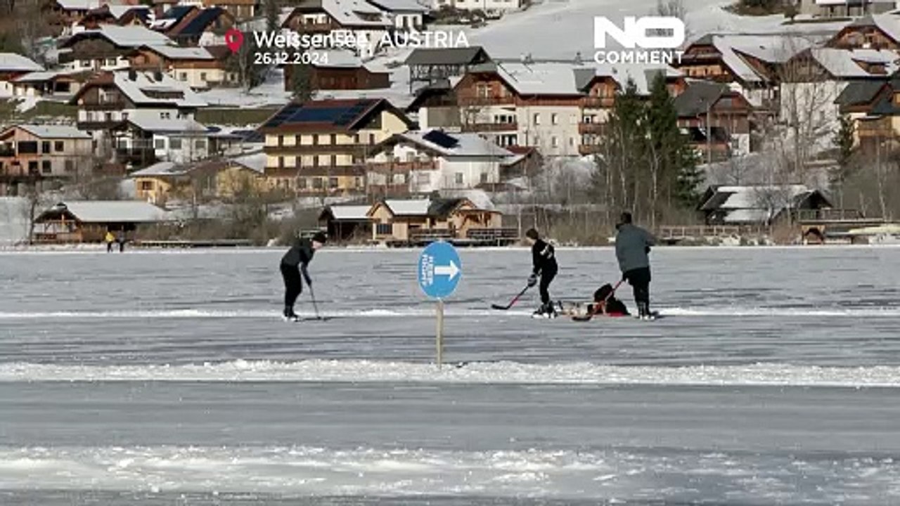Ouverture de la saison à la patinoire naturelle du lac Weissensee