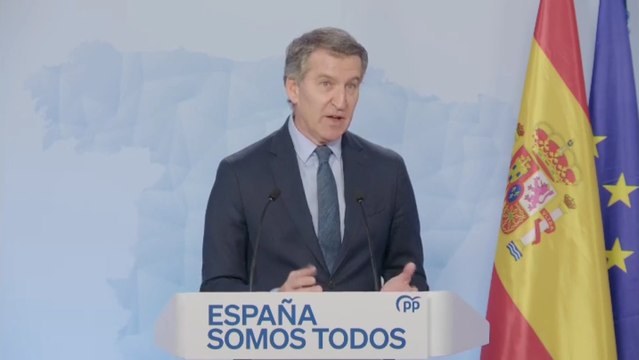 Feijóo: “El 2025 de este Gobierno discurrirá entre los juzgados, Waterloo y quizás algo de Franco”.