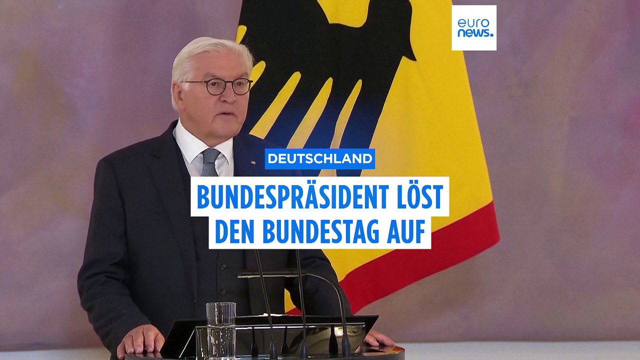 Bundespräsident Steinmeier löst Bundestag auf - Neuwahl am 23. Februar