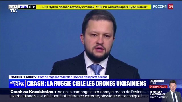 Crash au Kazakhstan: la Russie accuse l'Ukraine d'une attaque de drones sur Grozny