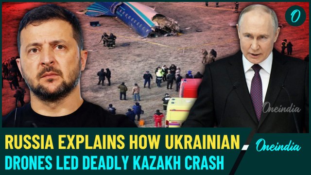 Russia Accuses Ukraine of Forcing Plane Diversion, Leading Plane Crash in Kazakhstan That Killed 38
