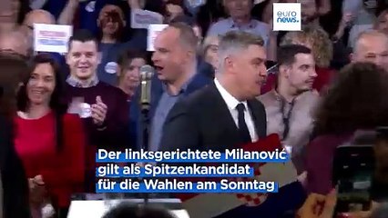 Kroatische Präsidentschaftswahlen: Milanović kämpft um zweite Amtszeit
