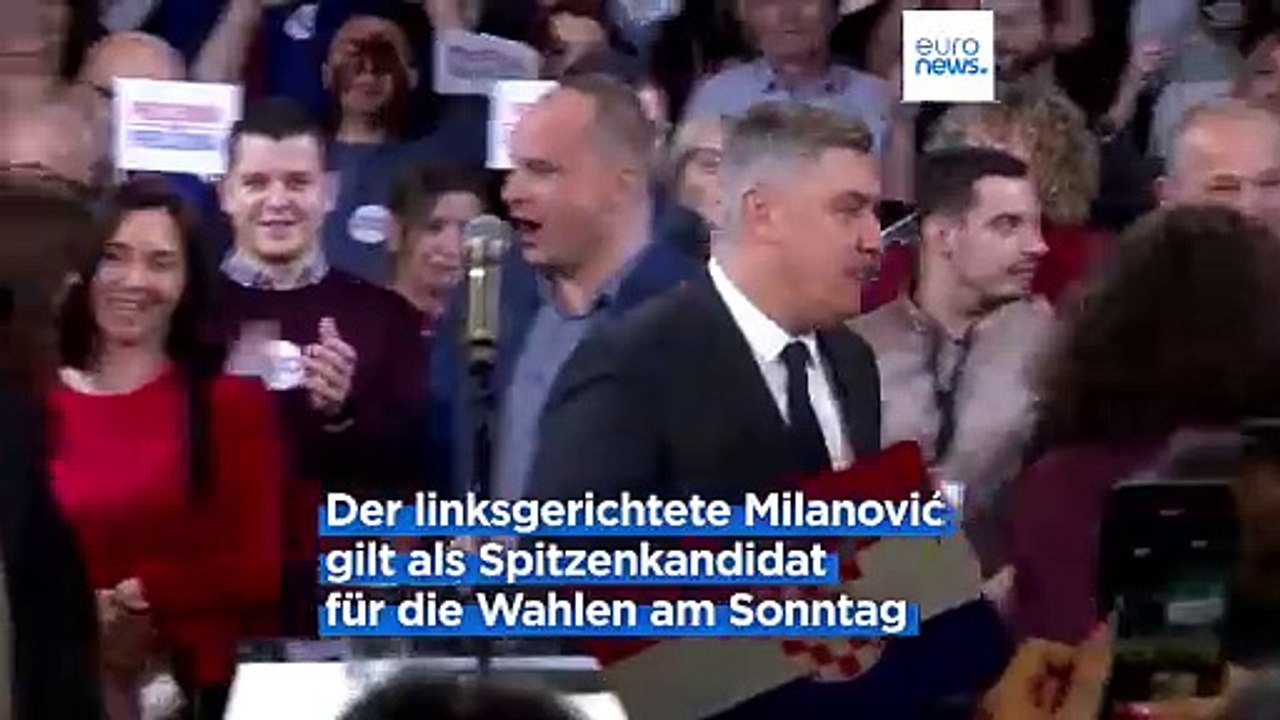 Kroatische Präsidentschaftswahlen: Milanović kämpft um zweite Amtszeit