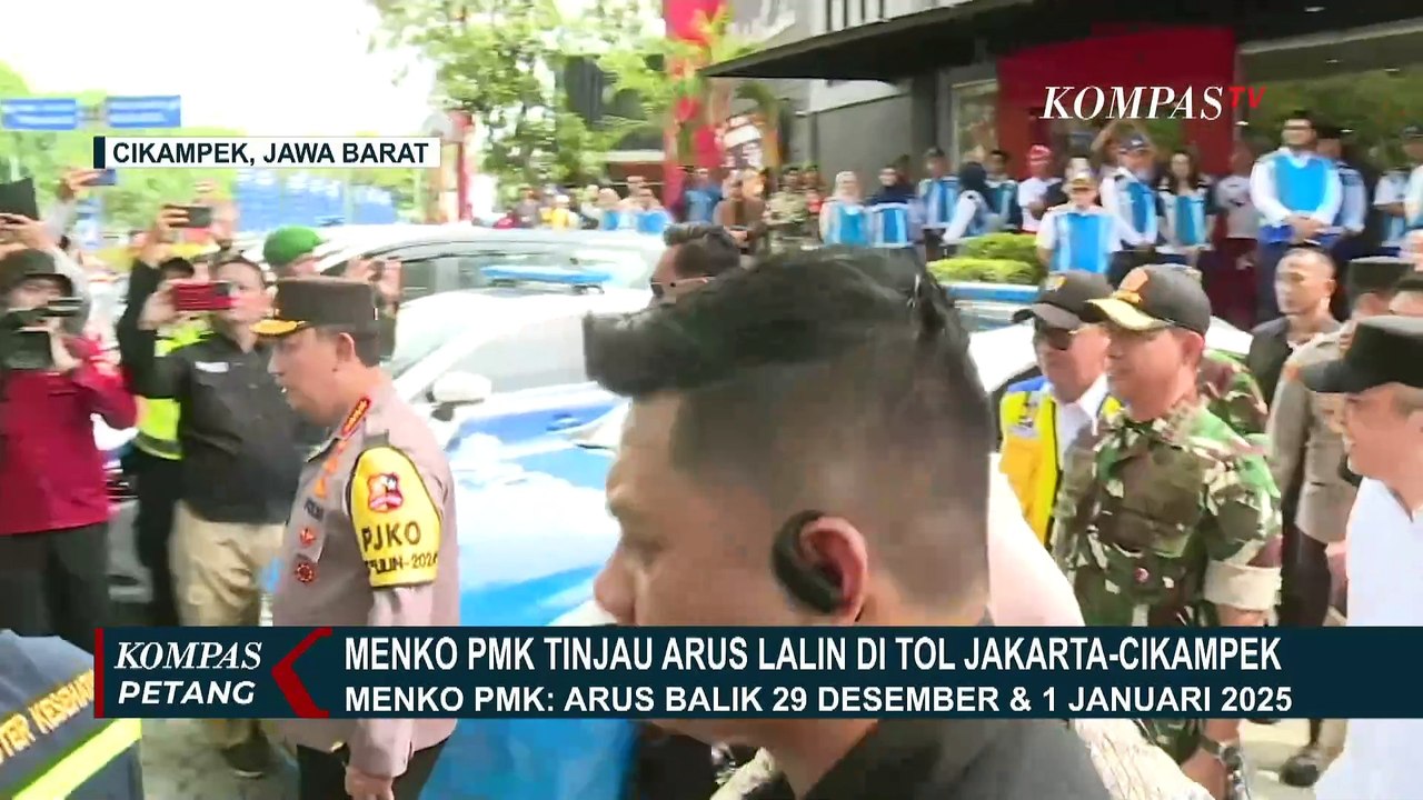 Menko PMK Sebut Arus Balik Libur Nataru Terjadi pada 29 Desember dan 1 Januari 2025