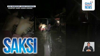 Gate, sinira ng mga residente para mailikas ang mga na-trap sa baha sa Don Marcelino, Davao Occ. | Saksi