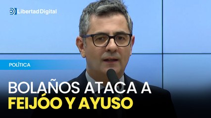 Bolaños ataca a Feijóo y Ayuso: "Rivalizan en un discurso delirante"