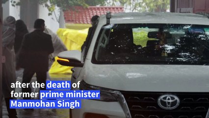 Indian flag at half-mast to mourn passing of former PM Manmohan Singh