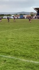 George Hillson knocking over a kick at Exmouth.