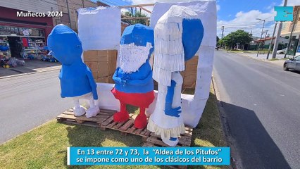 Muñecos 2024: En 13 entre 72 y 73, la  “Aldea de los Pitufos” se impone como uno de los clásicos del barrio