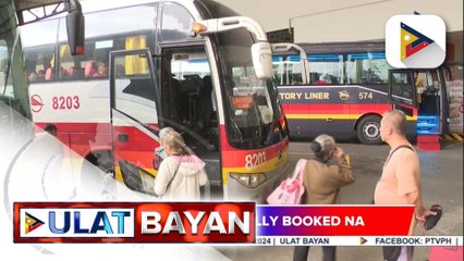 Ilang biyaherong uuwi sa probinsya para sa bagong taon, maagang nagtungo sa bus terminal sa Cubao