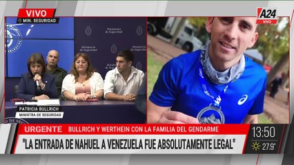 Detención de Nahuel Gallo en Venezuela: conferencia Bullrich y Werthein