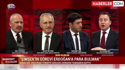 Ali Babacan ekonomik sorunların çözümünü kendinde buldu