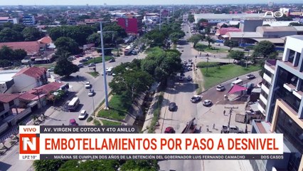 SCZ: EMBOTELLAMIENTO EN VIADUCTO V DE COTOCA