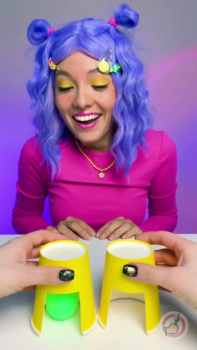 Paper Cup Ball Magic Trick Challenge! 🏓