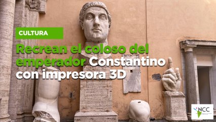 Recrean el coloso del emperador Constantino con impresora 3D