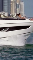 Extra loving couple on this BUZSEA 44 yacht at the Haulover Inlet