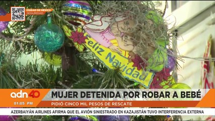 Mujer aprovecha la Navidad para robarse una bebé en la alcaldía Álvaro Obregón